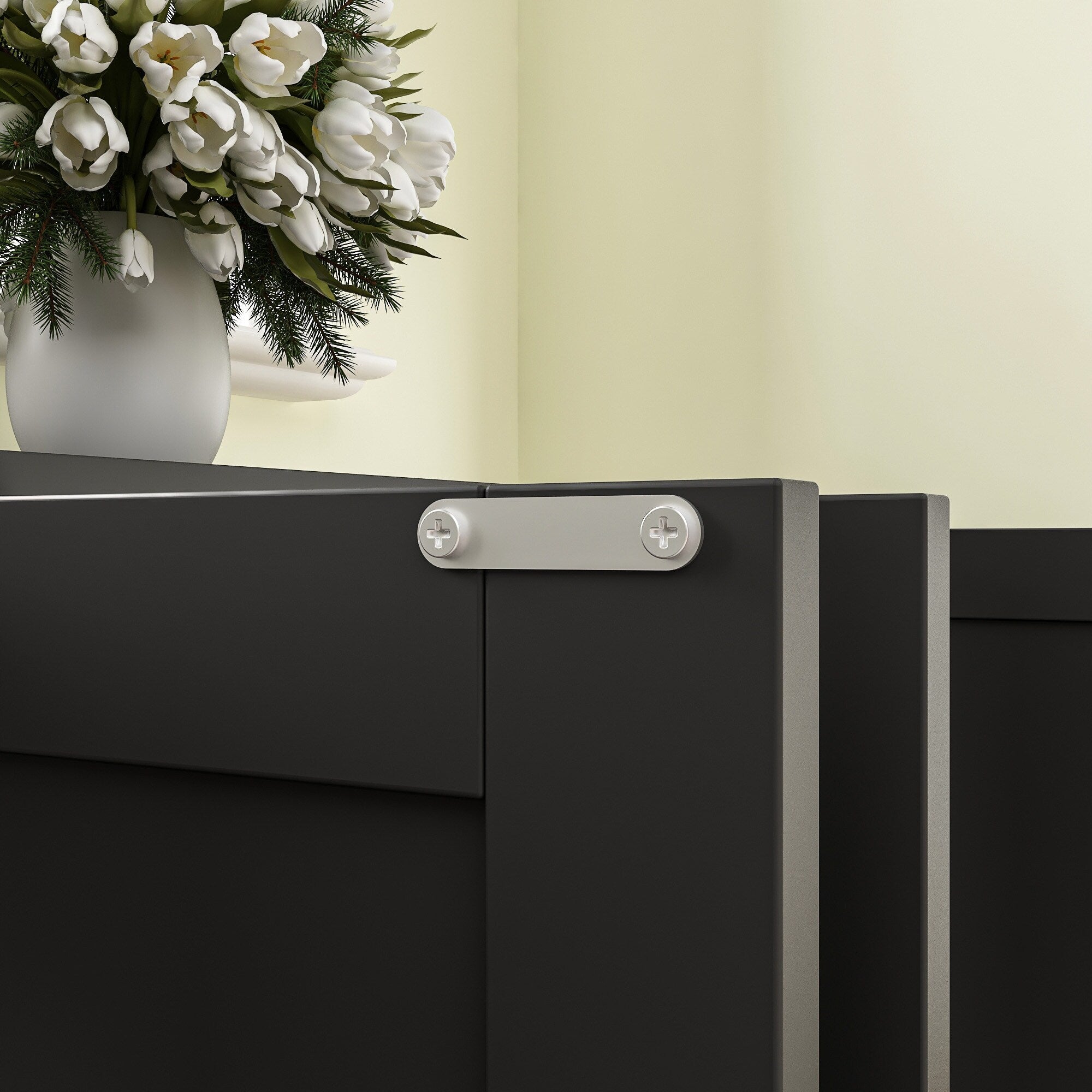 Doppelte Privatsphäre im Haustier-WC, Katzenklo-Versteckmöbel