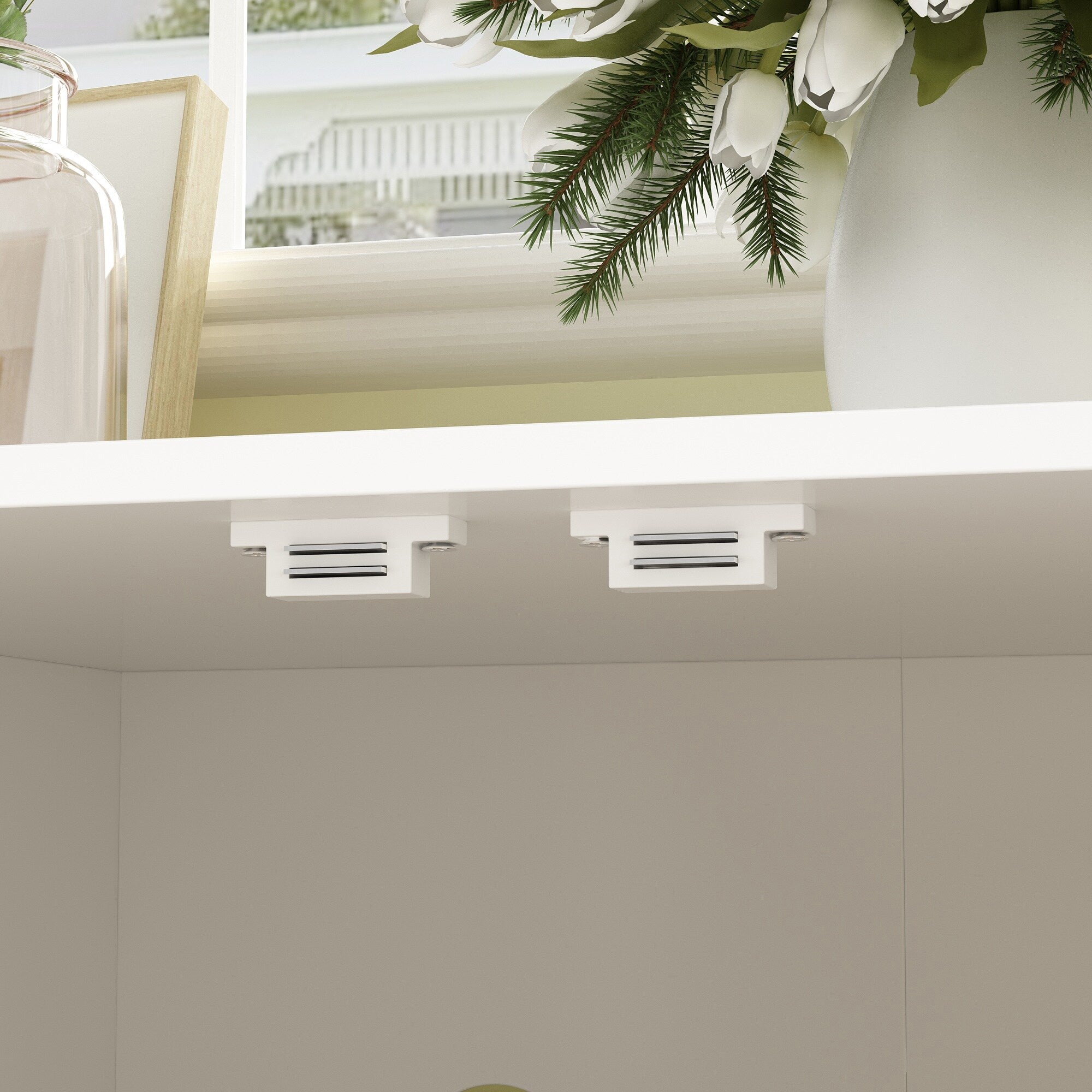 Doppelte Privatsphäre im Haustier-WC, Katzenklo-Versteckmöbel