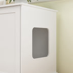 Doppelte Privatsphäre im Haustier-WC, Katzenklo-Versteckmöbel