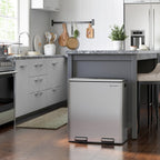 Doppelter Mülleimer, 2 x 8-Gallonen-Mülleimer