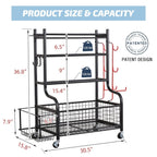 Hantelständer, Gewichtsständer, Aufbewahrungsmöglichkeit für Yogamatten und -bälle im Heim-Fitnessstudio, Geräteorganizer