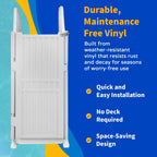 Einfaches Pool-Einstiegssystem mit Tür – 82,5 cm B x 209,9 cm T x 205,9 cm H