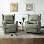 Eduardo Echtleder-Sessel mit elektrischer Verstellung und USB-Anschluss, 2er-Set