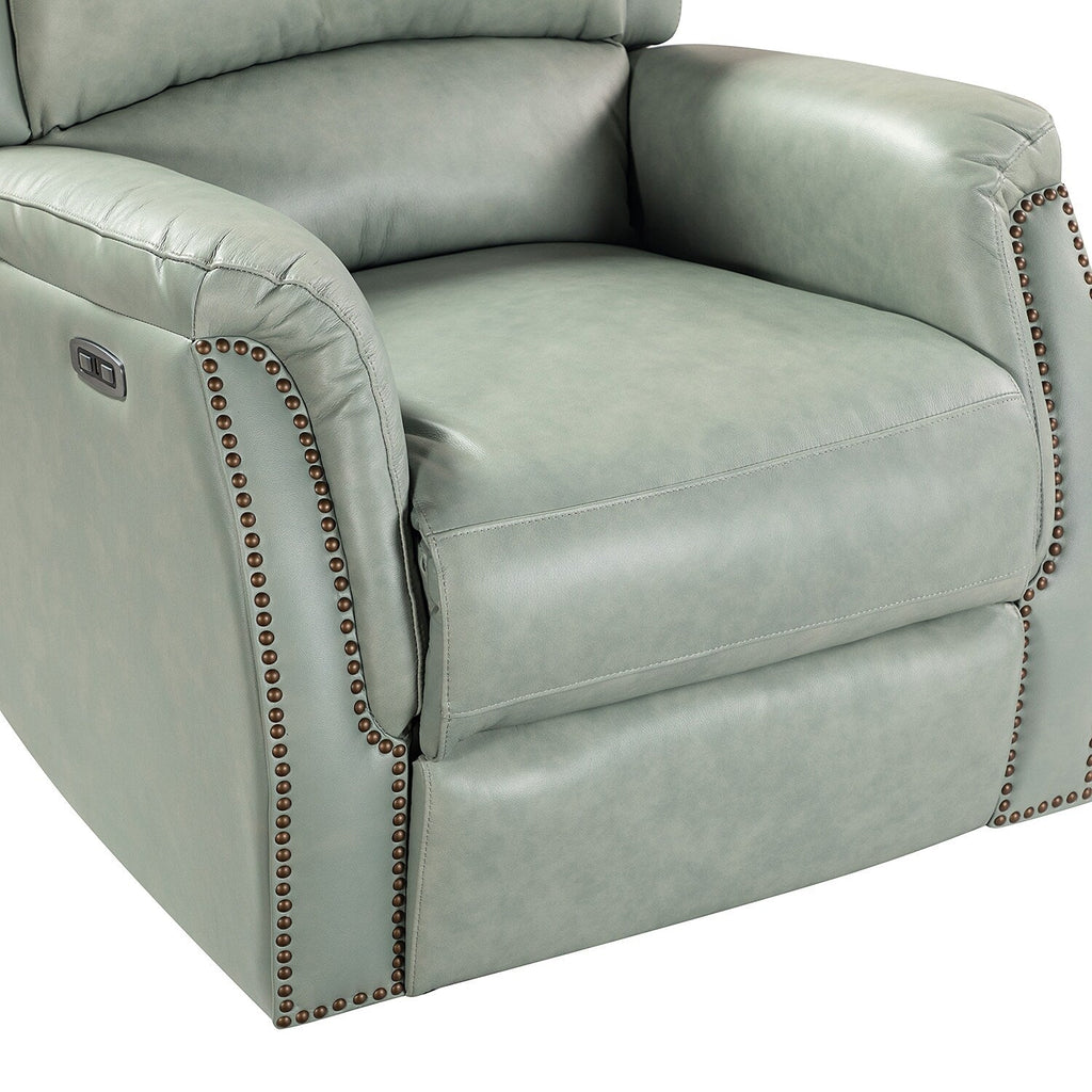 Eduardo Echtleder-Sessel mit elektrischer Verstellung und USB-Anschluss, 2er-Set