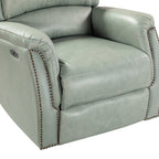 Eduardo Echtleder-Sessel mit elektrischer Verstellung und USB-Anschluss, 2er-Set