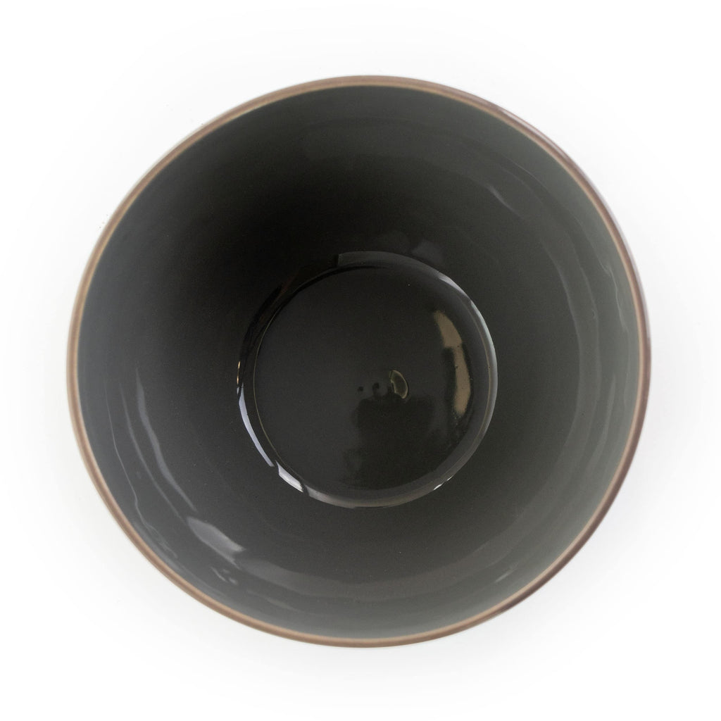 Elama Tahitian Diamond 16-teiliges Steingut-Geschirrset in Schiefer