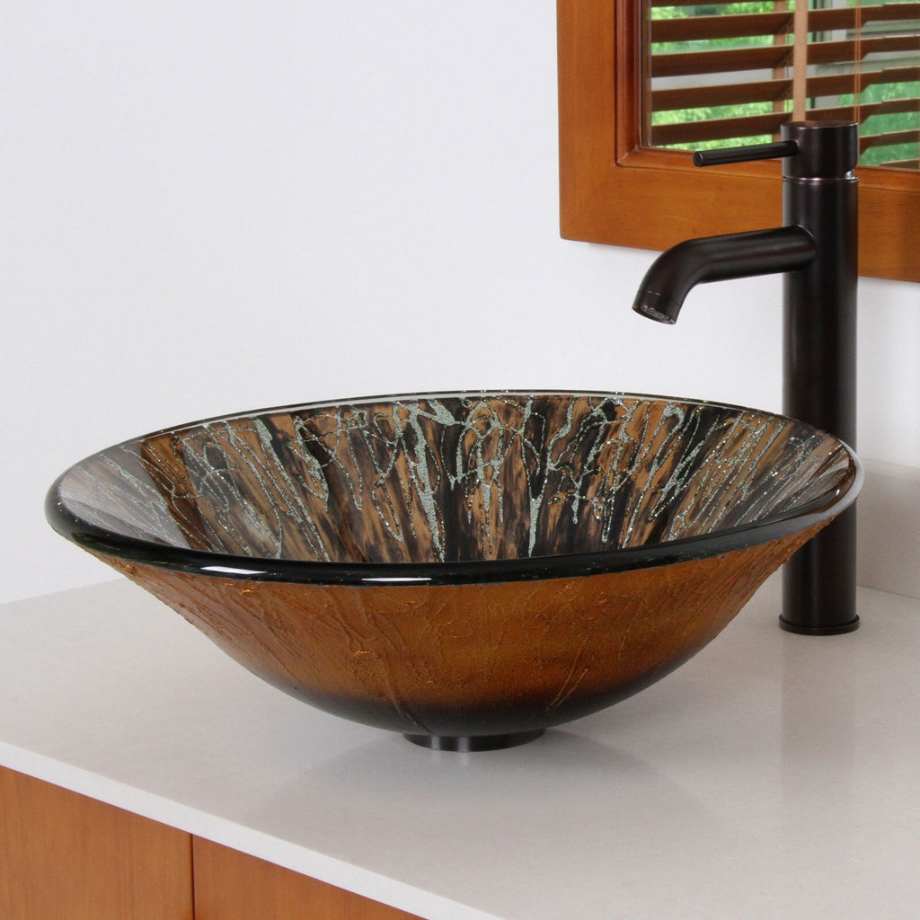 Hochwertige, einhebelige Waschtischarmatur mit Pop-up-Ablauf in geölter Bronzeoptik.