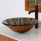 Hochwertige, einhebelige Waschtischarmatur mit Pop-up-Ablauf in geölter Bronzeoptik.