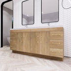 Eliza 72'' freistehender Waschtisch mit Doppelwaschbecken