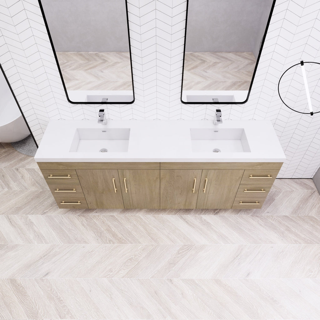 Eliza 72'' freistehender Waschtisch mit Doppelwaschbecken