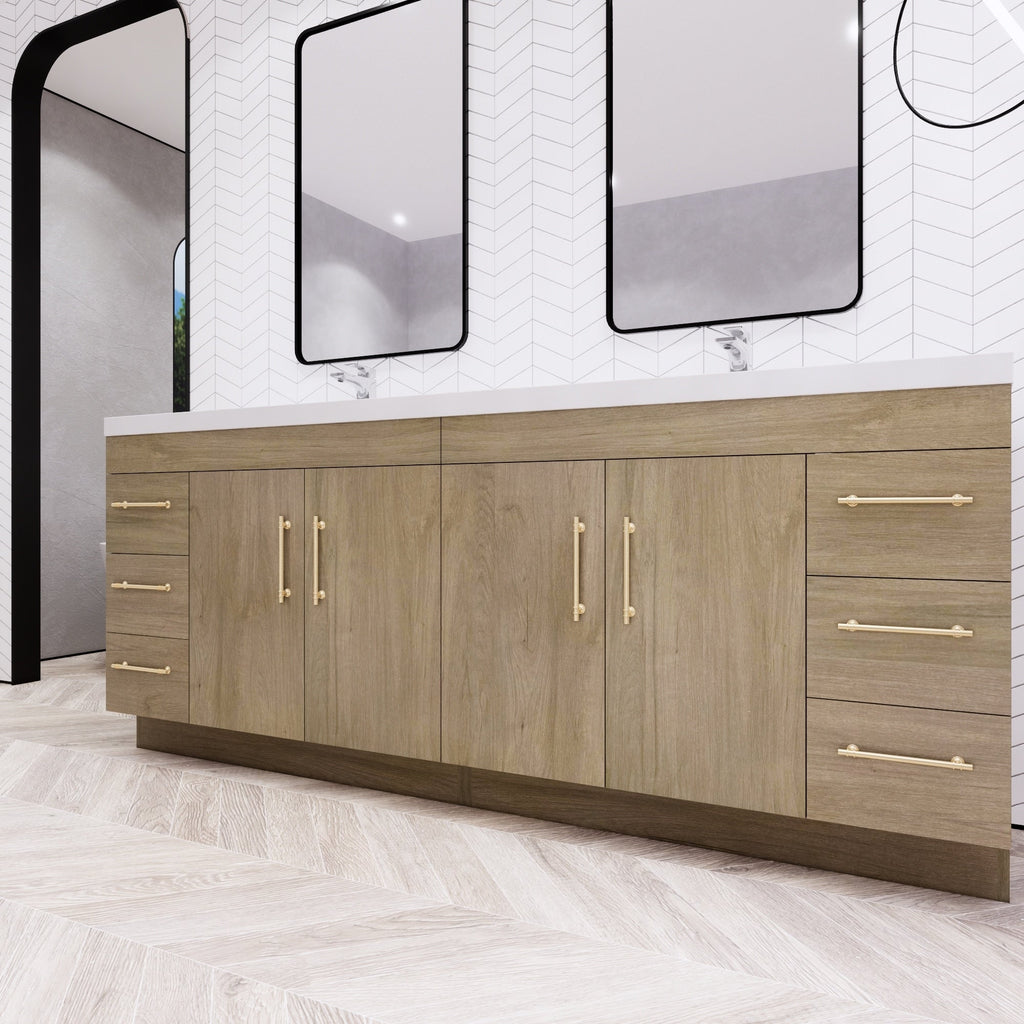 Eliza 72'' freistehender Waschtisch mit Doppelwaschbecken