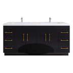 Eliza 72'' freistehender Waschtisch mit Doppelwaschbecken