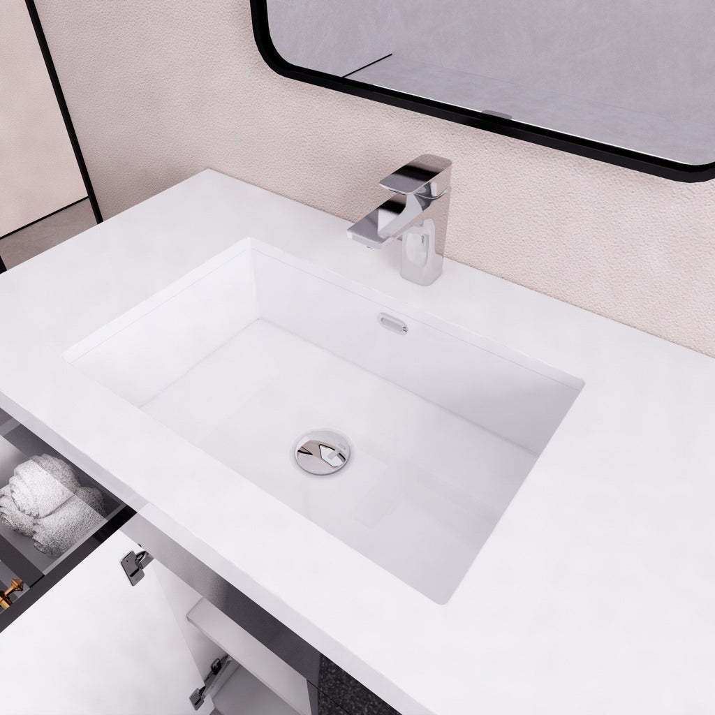 Eliza 72'' freistehender Waschtisch mit Doppelwaschbecken