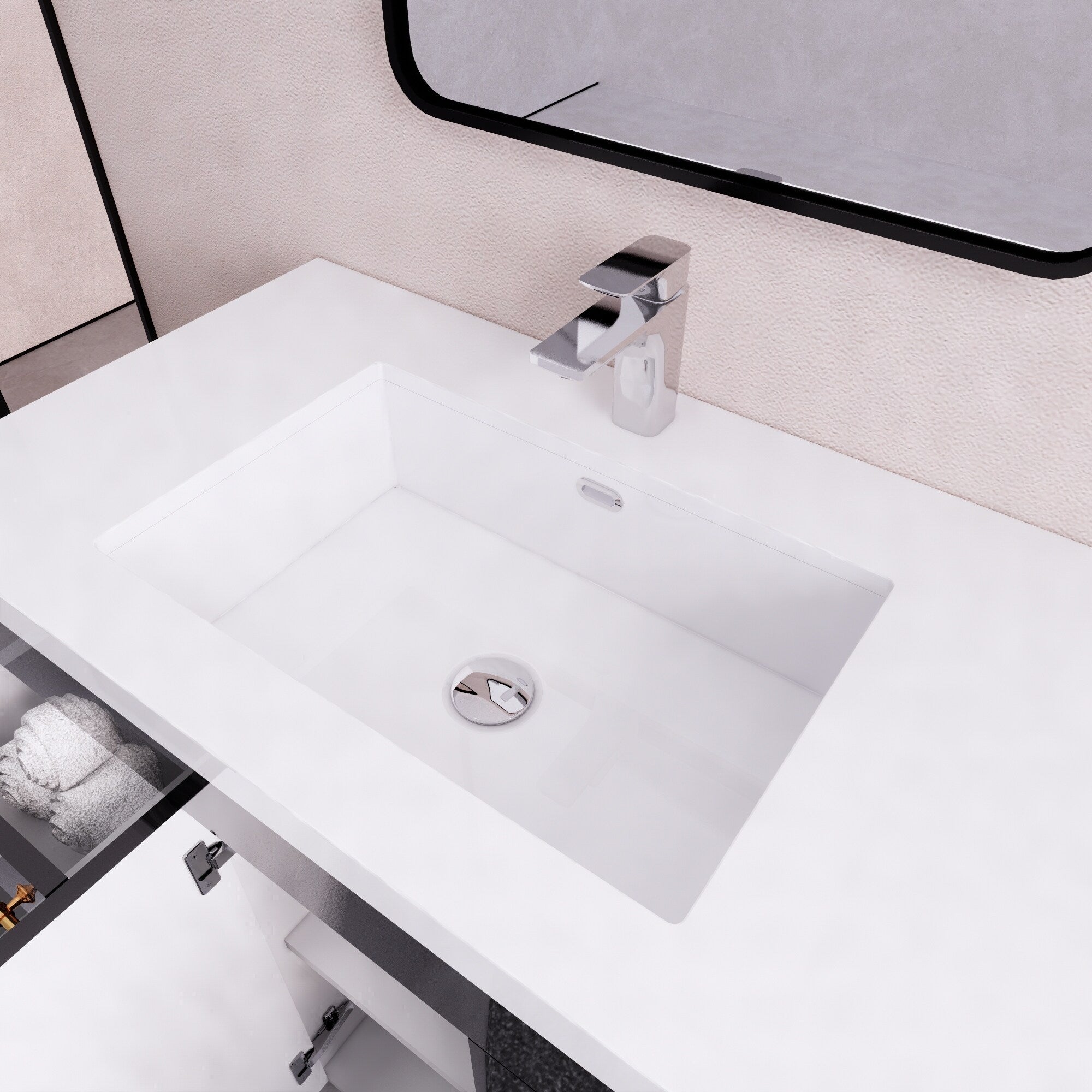 Eliza 72'' freistehender Waschtisch mit Doppelwaschbecken