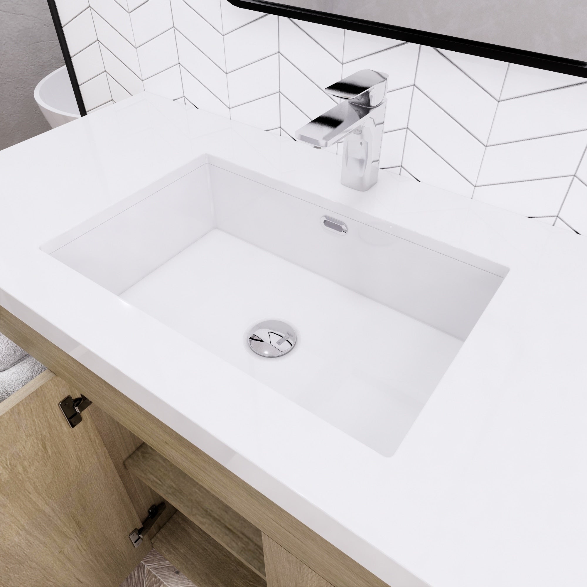 Eliza 72'' freistehender Waschtisch mit Doppelwaschbecken