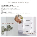 Eliza 72'' freistehender Waschtisch mit Doppelwaschbecken