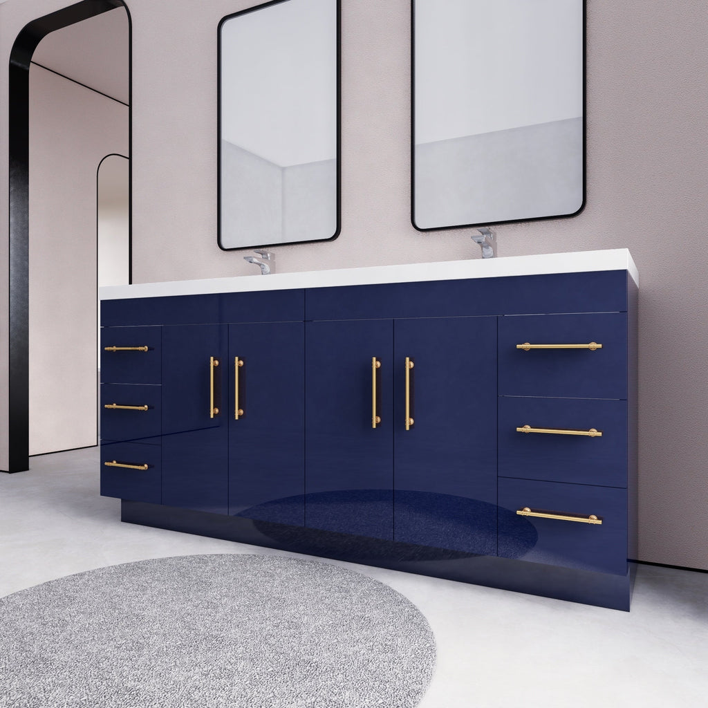 Eliza 72'' freistehender Waschtisch mit Doppelwaschbecken