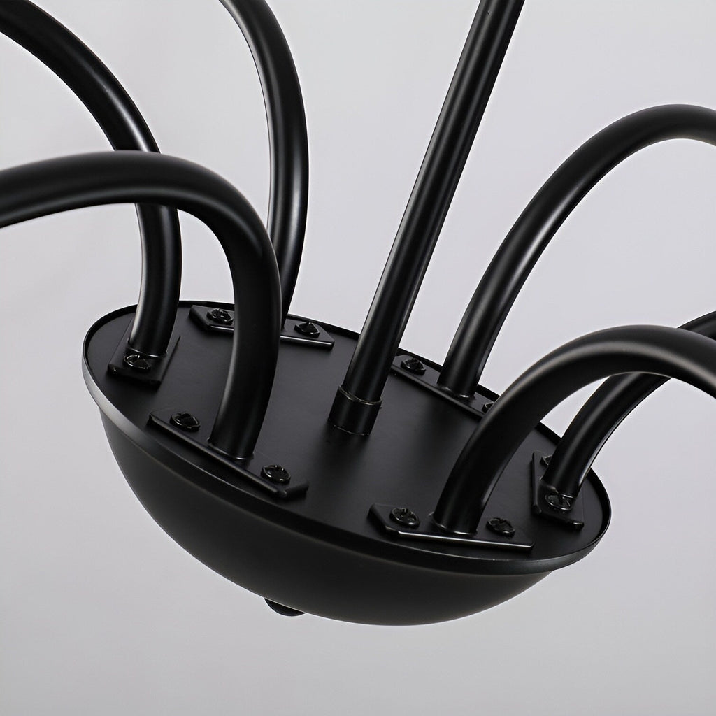 Klassischer französischer Mini-Kronleuchter mit sechs Leuchten und Kerzenbeleuchtung