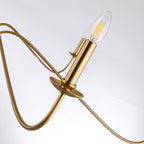 Klassischer französischer Mini-Kronleuchter mit sechs Leuchten und Kerzenbeleuchtung