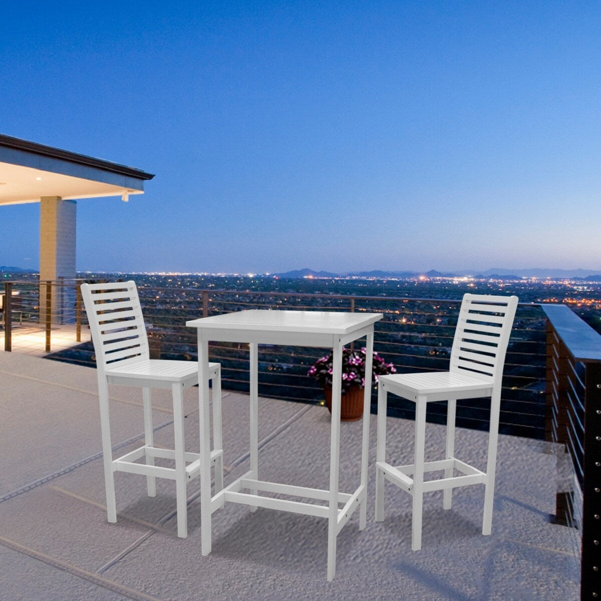 Emilio Bartisch- und Stuhl-Essgruppe aus Holz