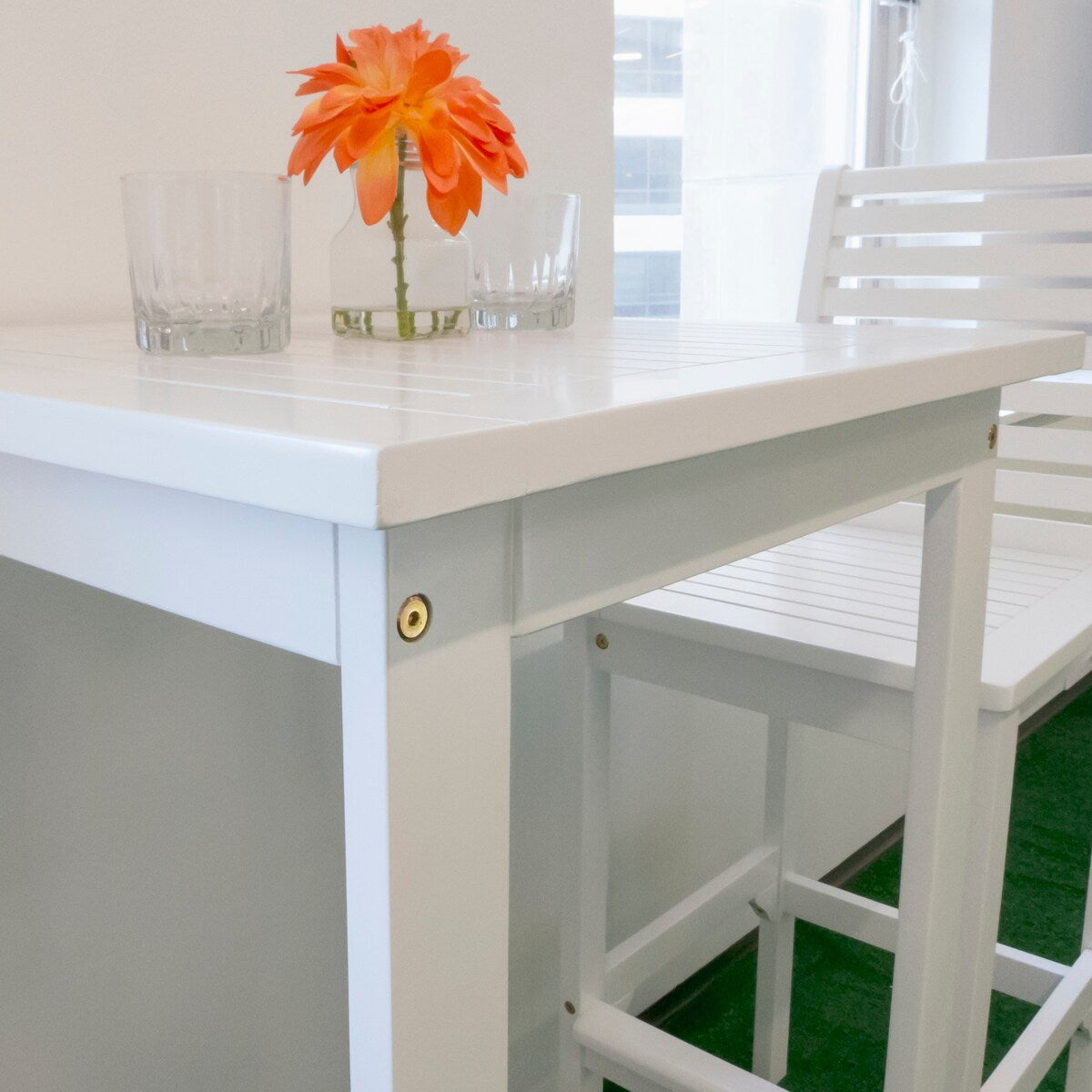 Emilio Bartisch- und Stuhl-Essgruppe aus Holz