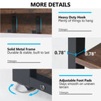 Garderobenständer-Schuhbank-Set für den Eingangsbereich, industrieller Garderobenständer