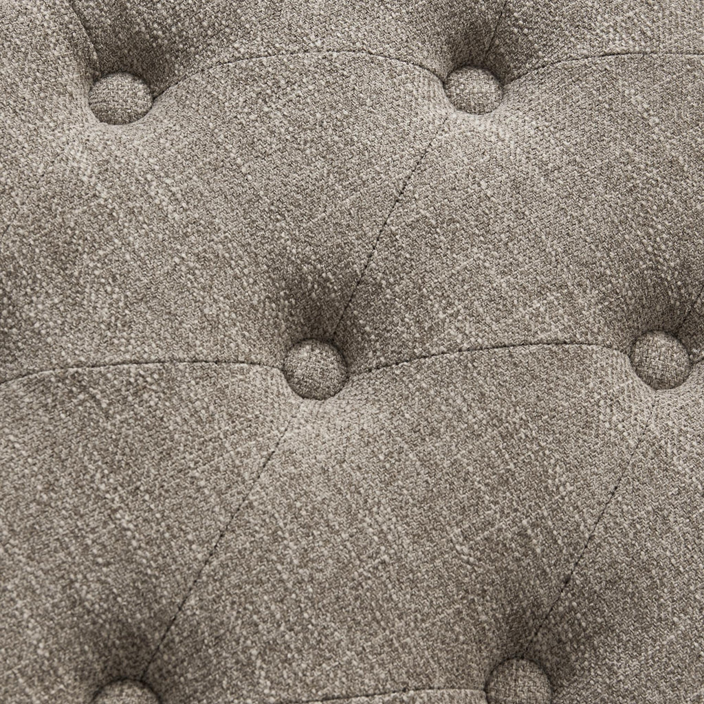 Schuhbank mit Stauraum, Stoffbezug, Massivholz, 43 Zoll (ca. 109 cm) lange, gepolsterte Bank für Wohnzimmer und Schlafzimmer