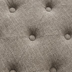 Schuhbank mit Stauraum, Stoffbezug, Massivholz, 43 Zoll (ca. 109 cm) lange, gepolsterte Bank für Wohnzimmer und Schlafzimmer