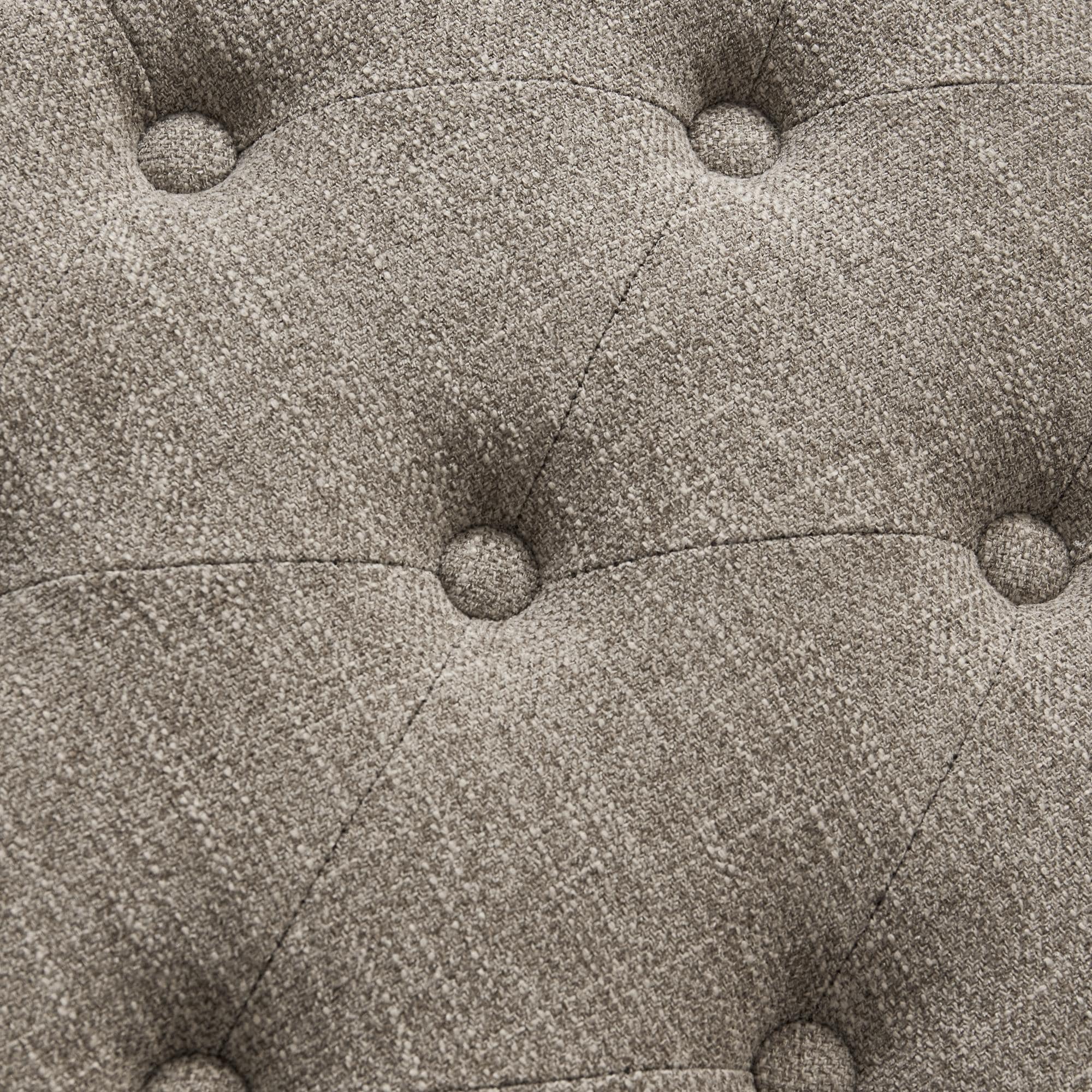 Schuhbank mit Stauraum, Stoffbezug, Massivholz, 43 Zoll (ca. 109 cm) lange, gepolsterte Bank für Wohnzimmer und Schlafzimmer