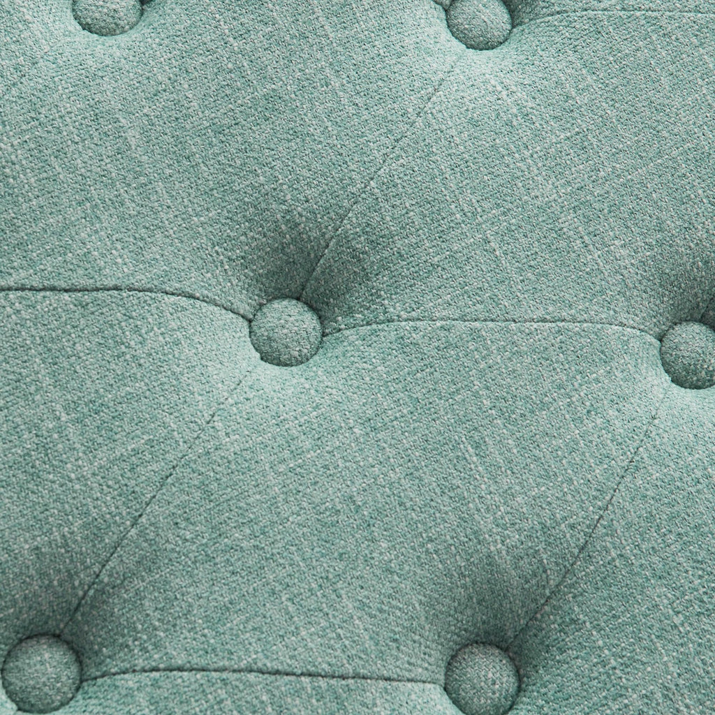 Schuhbank mit Stauraum, Stoffbezug, Massivholz, 43 Zoll (ca. 109 cm) lange, gepolsterte Bank für Wohnzimmer und Schlafzimmer