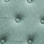 Schuhbank mit Stauraum, Stoffbezug, Massivholz, 43 Zoll (ca. 109 cm) lange, gepolsterte Bank für Wohnzimmer und Schlafzimmer