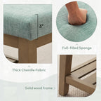 Schuhbank für den Eingangsbereich, Aufbewahrungsbank, gepolsterte Bank