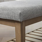 Schuhbank für den Eingangsbereich, Aufbewahrungsbank, gepolsterte Bank