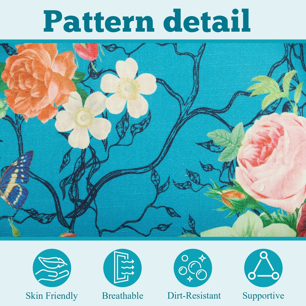 Erommy Moderner Akzentstuhl, Hochlehner-Sessel, gepolstertes Stoffsofa mit Knöpfen und Holzbeinen für das Wohnzimmer