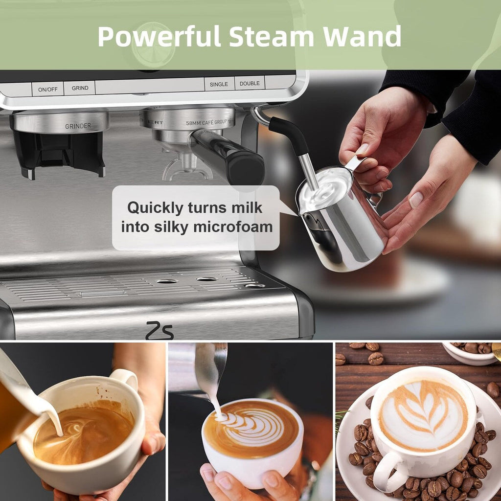 Espressomaschine mit Mahlwerk und 2,8-Liter-Wassertank