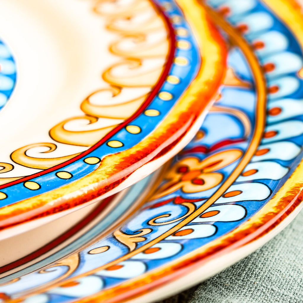 Euro Ceramica Duomo 16-teiliges Geschirrset (Service für 4 Personen) – italienischer Stil