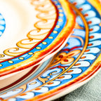 Euro Ceramica Duomo 16-teiliges Geschirrset (Service für 4 Personen) – italienischer Stil