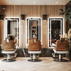 Extra großer LED-beleuchteter Wand-Waschtischspiegel mit Antibeschlagbeschichtung, 3 Farben