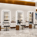 Extra großer LED-beleuchteter Wand-Waschtischspiegel mit Antibeschlagbeschichtung, 3 Farben