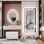 Extra großer LED-beleuchteter Wand-Waschtischspiegel mit Antibeschlagbeschichtung, 3 Farben