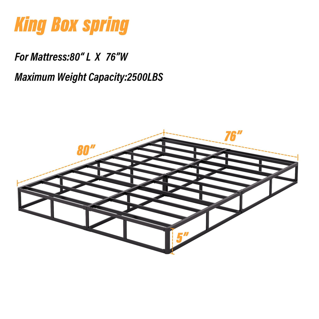 5-Zoll-Metallfeder mit niedrigem Profil, robuste Konstruktion mit grauer Abdeckung