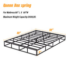 5-Zoll-Metallfeder mit niedrigem Profil, robuste Konstruktion mit grauer Abdeckung