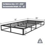 5-Zoll-Metallfeder mit niedrigem Profil, robuste Konstruktion mit grauer Abdeckung
