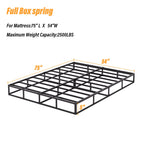 5-Zoll-Metallfeder mit niedrigem Profil, robuste Konstruktion mit grauer Abdeckung