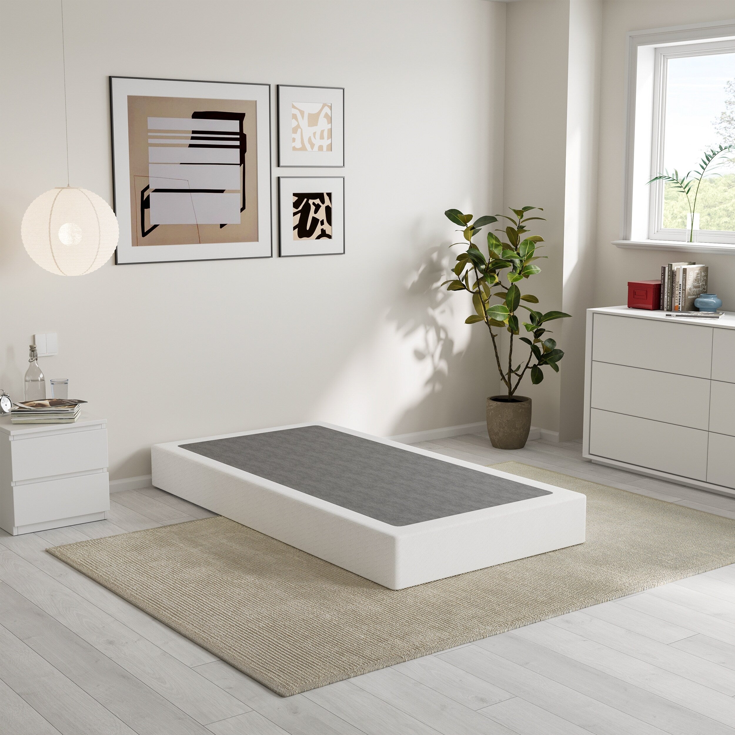 5-Zoll-Metallfeder mit niedrigem Profil, robuste Konstruktion mit grauer Abdeckung