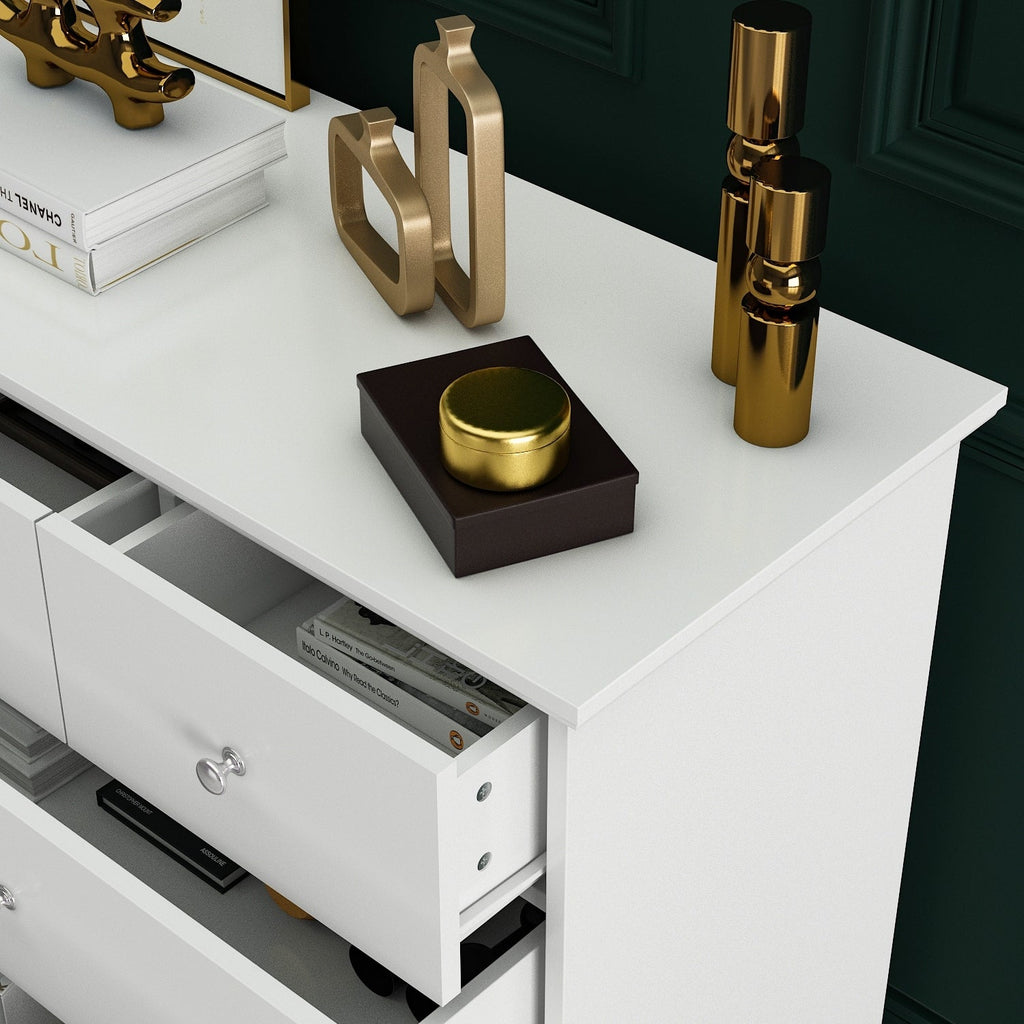 55,1 cm breite Doppel-Schlafzimmerkommode mit Schubladen