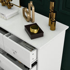 55,1 cm breite Doppel-Schlafzimmerkommode mit Schubladen