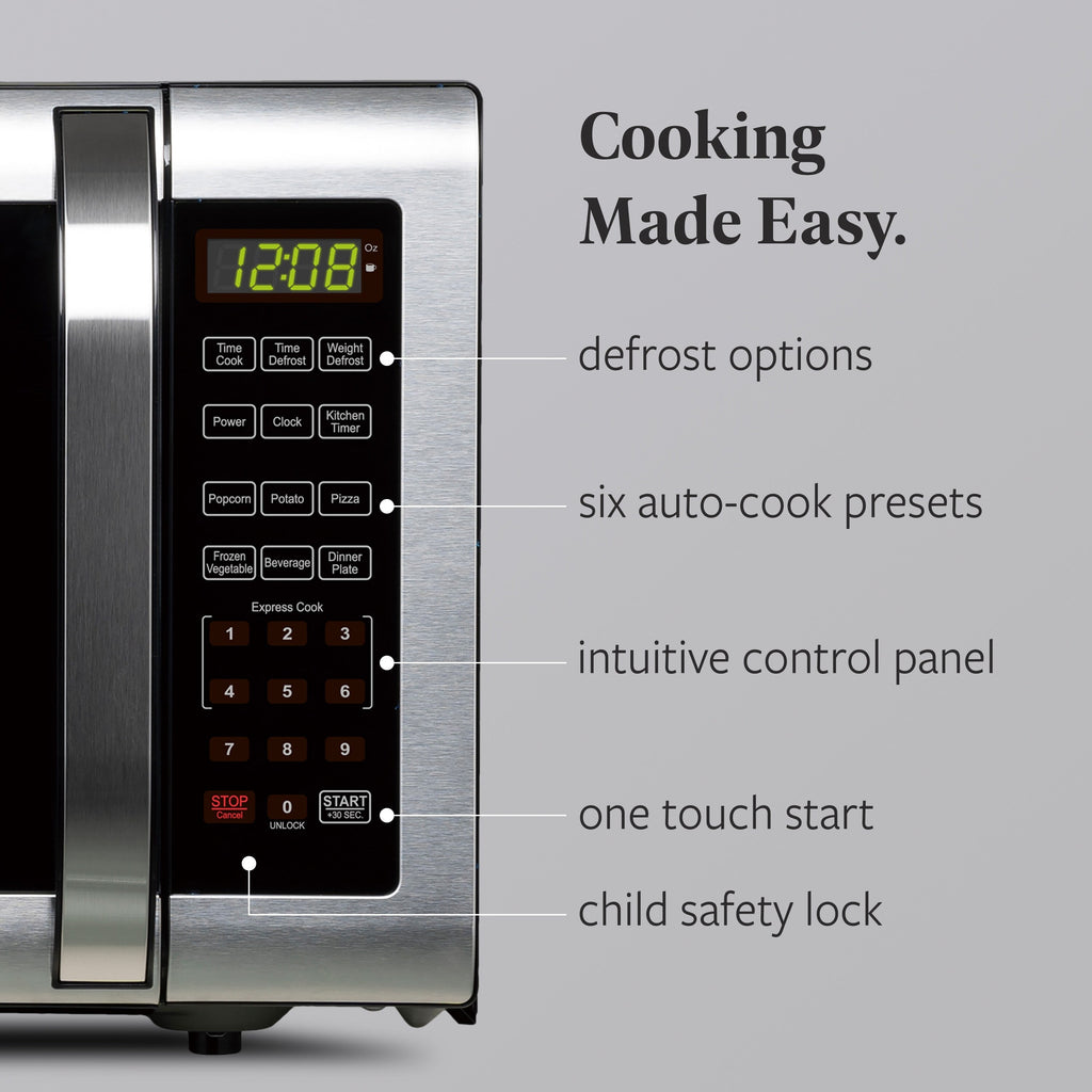 Farberware Mikrowellenofen, 1,6 Kubikfuß, gebürsteter Edelstahl