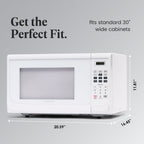 Farberware 1000-Watt 1,1 Kubikfuß (ca. 31 Liter) Mikrowellenherd für die Arbeitsplatte mit LED-Beleuchtung und Kindersicherung