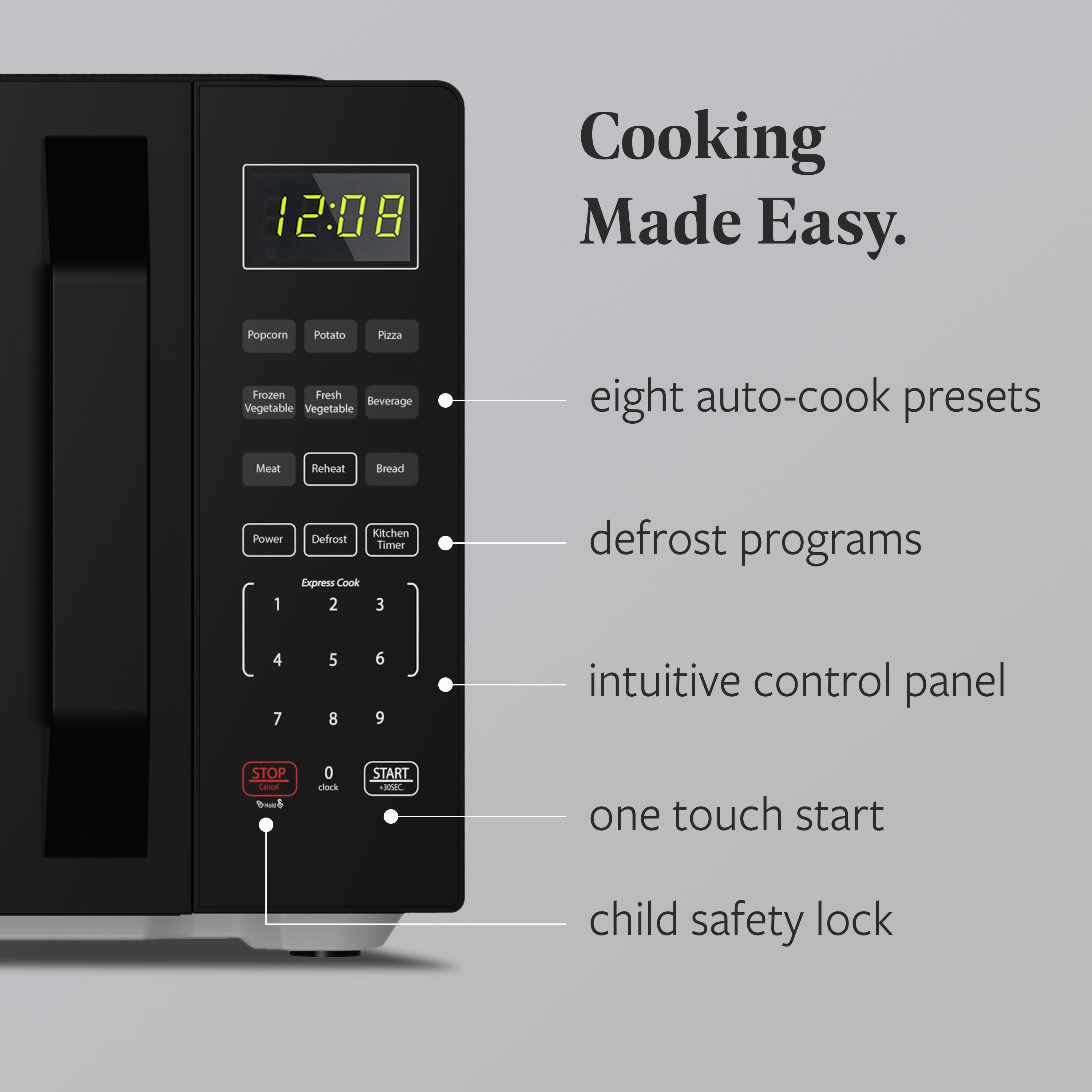 Farberware 700-Watt Kompakt-Mikrowelle für die Arbeitsplatte